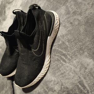 Nike Black and White Slip-On Sneakers